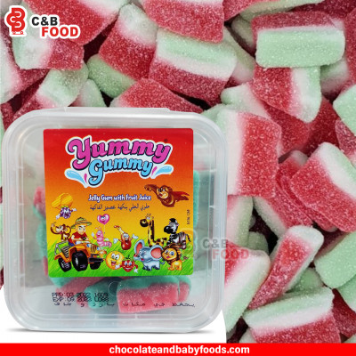 Yummy Gummy Watermelon Jelly Gum with Fruit Juice 160G