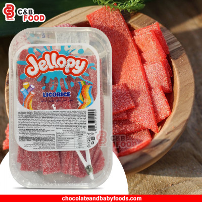Jellopy Berry Color Sour Belt Jelly Candy with Fruit Flavor 260G