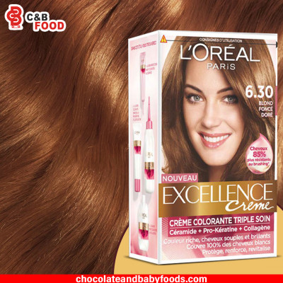 L'OREAL PARIS Excellence Creme 6.30 Blond Fonce Dore Hair Color