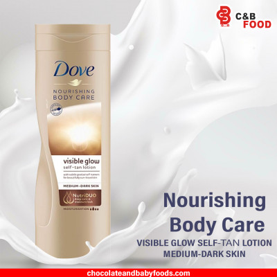 Dove Nourishing Body Care Visible Glow Self-Tan Lotion Medium-Dark Skin 400ml
