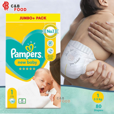 Pampers New Baby Size 1 80pcs (2-5KG)