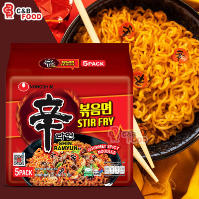 Nongshim Stir Fry Shin Ramyun Gourmet Spicy Noodles (5pack) 655G