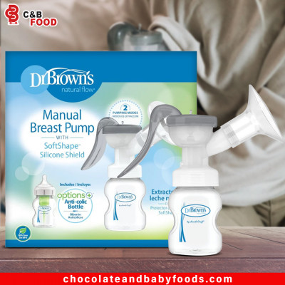 Dr Brown's Manual Breast Pump with Soft Shape Silicone Shield (2pumping modes)