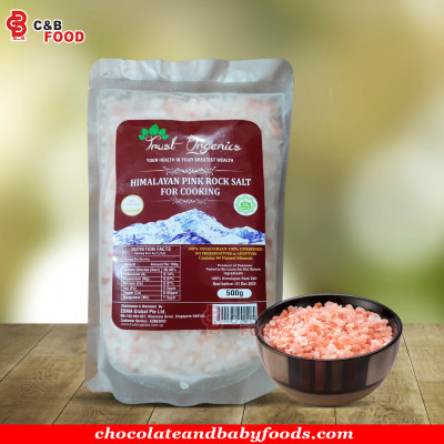 Trust Organics Himalayan Pink Rock Salt For Cooking (D) 500G