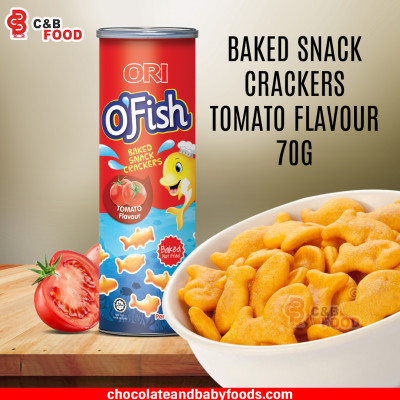 ORI O'Fish Baked Snack Crackers Tomato Flavor 70G
