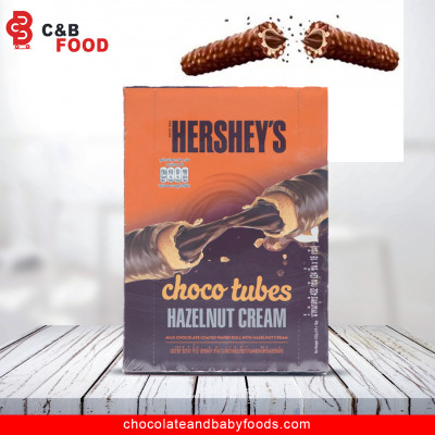 Hershey's Choco Tube Hazelnut Cream Chocolate Bar 24pc's Box