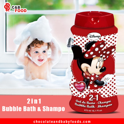 Disney Minnie 2in1 Bubble Bath & Shampoo 475G