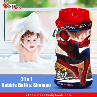 The Amazing Spider Man 2 2in1 Bubble Bath & Shampoo 475G