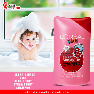L'oreal Kids Extra Gentle 2in1 Very Berry Strawberry Shampoo 250ml