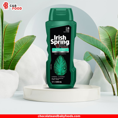 Irish Spring Black Mint Moisturizing Face + Body Wash 532ml