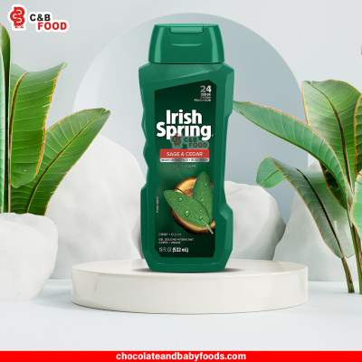 Irish Spring Sage & Cedar Moisturizing Face + Body Wash 532ml