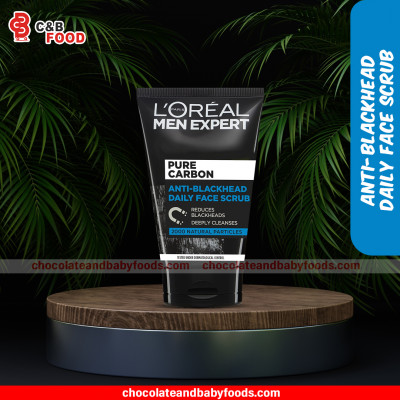 L'oreal Men Expert Pure Carbon Anti-Blackhead Daily Face Scrub 100ml