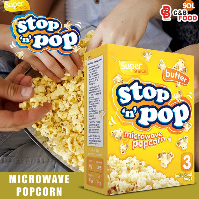 Stop 'N' Pop Butter Microwave Popcorn 255G