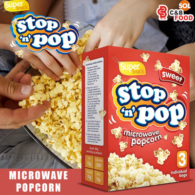 Stop 'N' Pop Sweet Microwave Popcorn 255G