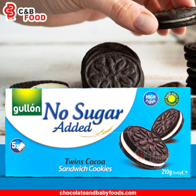 Gullon No Sugar Added Twins Cocoa Sandwich Cookies 210G