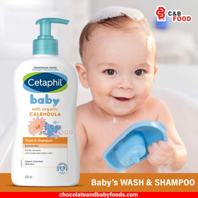 Cetaphil Baby with Organic Calendula Wash & Shampoo 400ml