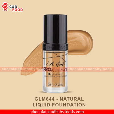 L.A.Girl Pro.Coverage GLM644 - Natural Liquid Foundation 28ml