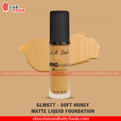 L.A.Girl Pro.Matte GLM677 - Soft Honey Matte Liquid Foundation 30ml