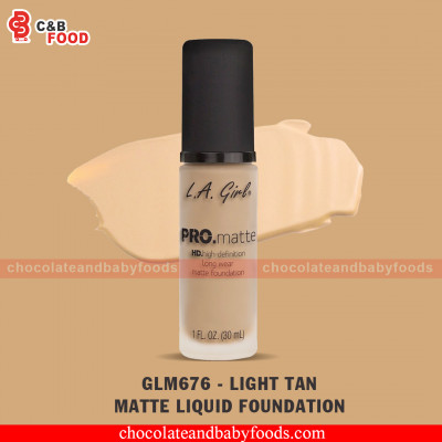 L.A.Girl Pro.Matte GLM676 - Light Tan Matte Liquid Foundation 30ml