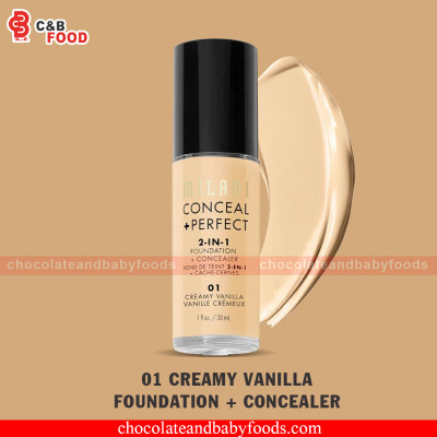 Milani Conceal + Perfect 2-In-1 Foundation + Concealer 01 Creamy Vanilla 30ml