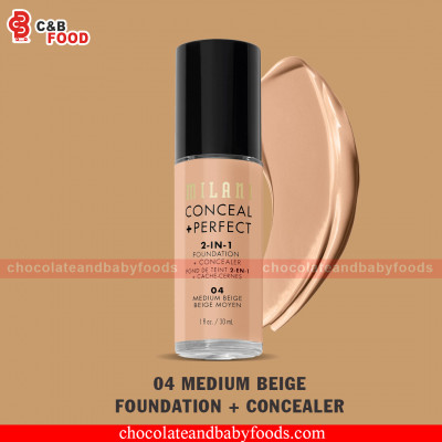 Milani Conceal + Perfect 2-In-1 Foundation + Concealer 04 Medium Beige 30ml