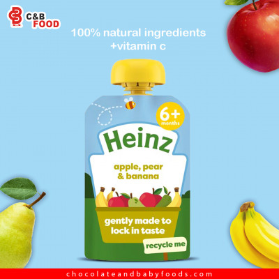 Heinz By Nature Apple, Pear & Banana Puree (6+ months) 100G