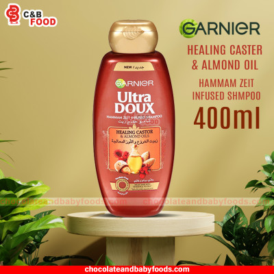 Garnier Ultra Doux Healing Castor & Almond Oils Hammam Zeit Infused Shampoo 400ml