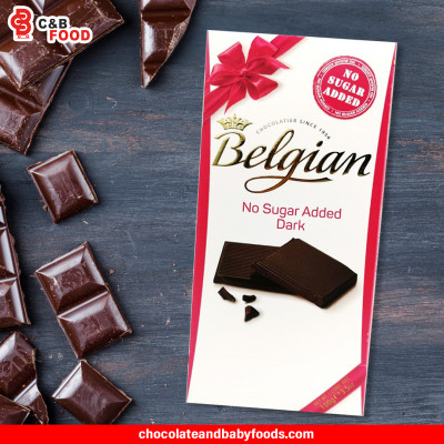 Belgian No Sugar Added Dark Chocolate 100G