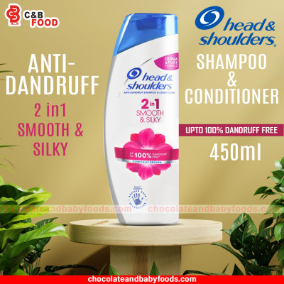 Head & shoulder 2 in 1 Smooth & Silky Anti-Dandruff Shampoo & Conditioner 450ml