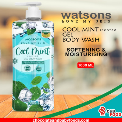 Watsons Cool Mint Gel Body Wash 1000ml