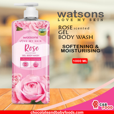 Watsons Rose Gel Body Wash 1000ml