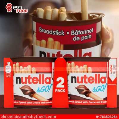 Nutella & Go Hazelnut Spread with Cocoa Breadsticks (2 pack) 96G