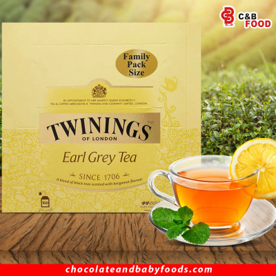 Twinings Earl Grey Black Tea with Bergamot Flavour (100 Tea Bags) 200G