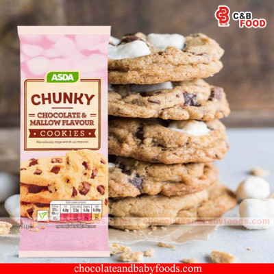 Asda Chunky Chocolate & Mallow Cookies 144G