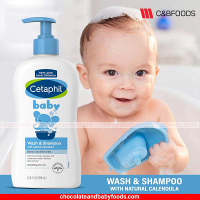 Cetaphil Baby Wash & Shampoo with natural Calendula 399ml