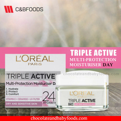 L'Oreal Paris Triple Active Multi-Protection Moisture 24H Hydration (Day) Cream 50ml