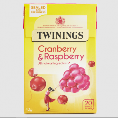 Twinings Cranberry & Raspberry Tea Bag 40G
