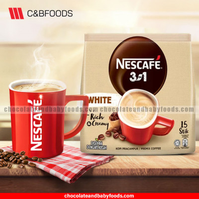 Nescafe 3in1 White Rich & Creamy Premix Coffee (15 Stick) 480G