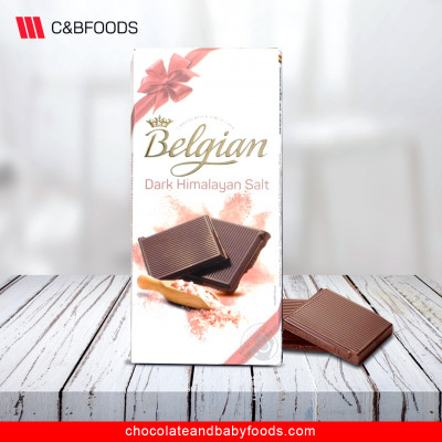 Belgian Dark Himalayan Salt Chocolate Bar 100G