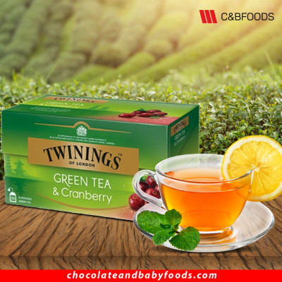 Twinings Green Tea & Cranberry (25 Tea Bags) 40G