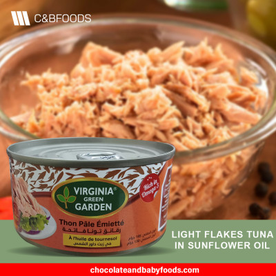 Virginia Green Garden Light Flakes Tuna In Sunflower Oil 185G