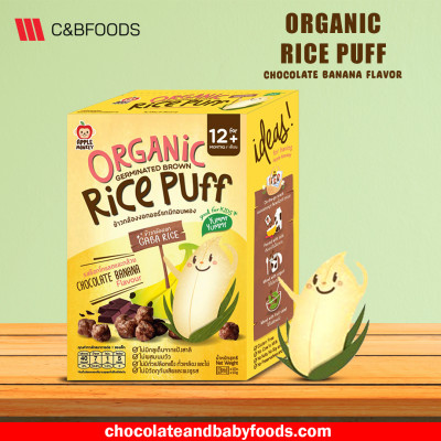 Organic Rice Puff Chocolate Banana Flavor (For 12+ Months) 30G