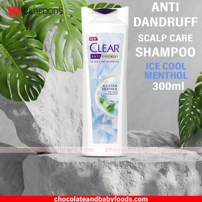 Clear Anti Dandruff Scalp Care Shampoo Ice Cool Menthol with Lime & Menthol Blast 300ml