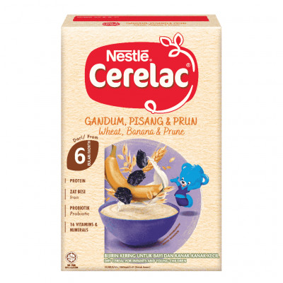 Nestle Cerelac Wheat, Banana & Prune (6 Months) 250G