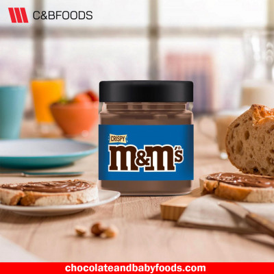 M&M's Crispy Chocolate and Hazelnut Flavor Spread Mixed with Colored Crispy Pieces 200G