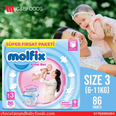 Molfix Pants System Size-3 (6-11kg) 86pcs