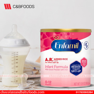 Enfamil Added Rice Infant Formula Milk Based Powder with Iron (0-12 Months) 366G