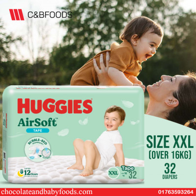 Huggies Air Soft Tape Size-XXL (Over 16kg) 32pcs