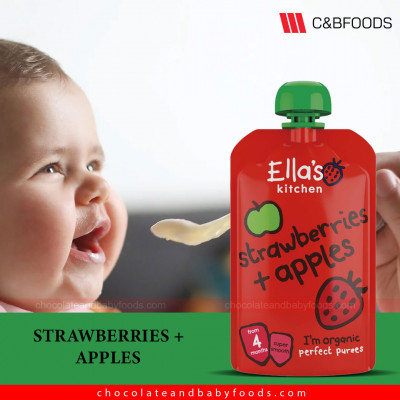 Ella's Kitchen Strawberries + Apples (4 Months) 120G