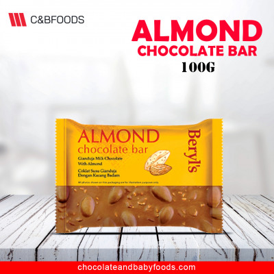 Beryl's Almond Chocolate Bar 100G